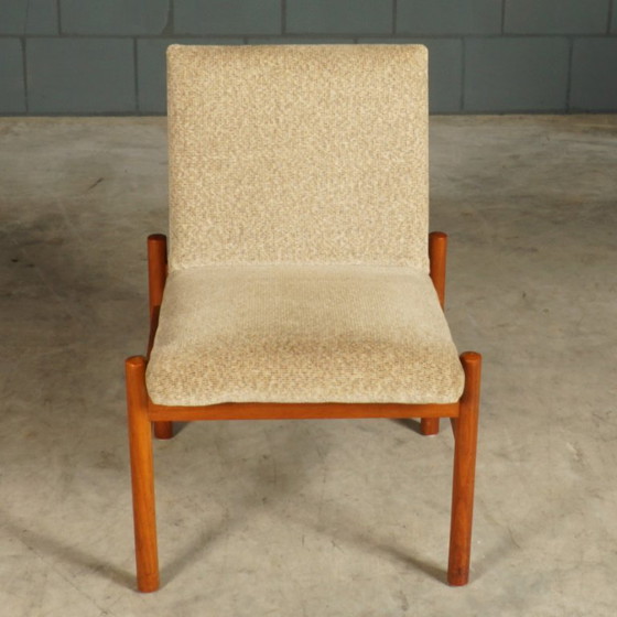 Set da salotto danese – Due poltrone con tavolino – Anni '70 – Textile (photo 6 of 19)