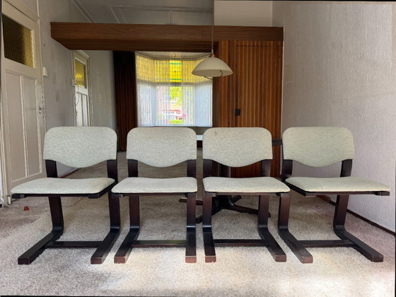Image 1 of 4x Deense eetkamerstoelen – Mid Century