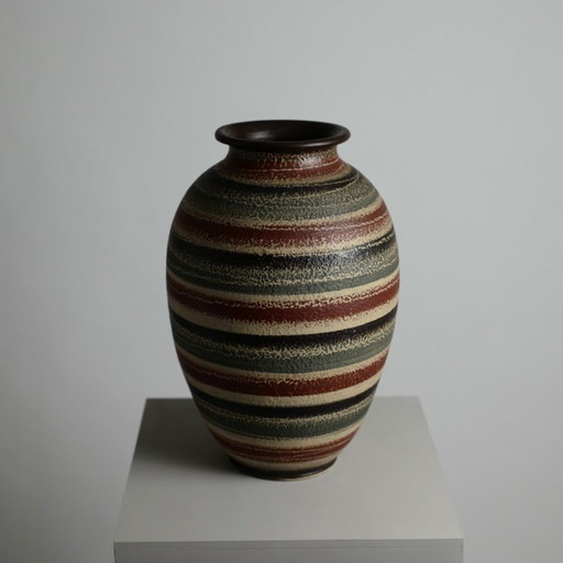 Large Handcrafted Ceramic Vase, Germany, c. 1950 – Possibly Westerwald / SAWA Circle