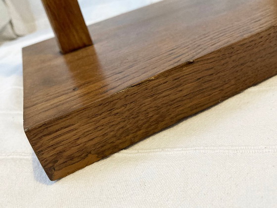 Image 1 of Portasciugamani/servo WC in rovere massello, stile Art Déco