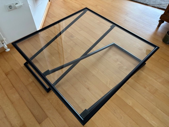 Image 1 of Couchtisch aus Glas im niederländischen Design der 1980er Jahre