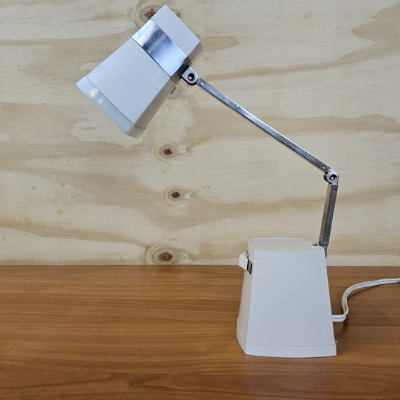 Image 1 of Vintage Japanse tafellamp / bureaulamp Taki light Iris 1960s ( Tada Kiko ) telescoop lamp ( verstelbaar)