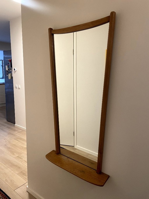 Mid century wooden mirror, cira 1956