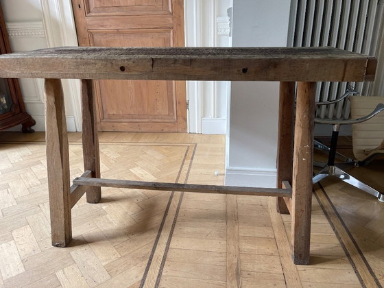 Image 1 of Banco da lavoro per officina WABI SABI - banco da macellaio ...