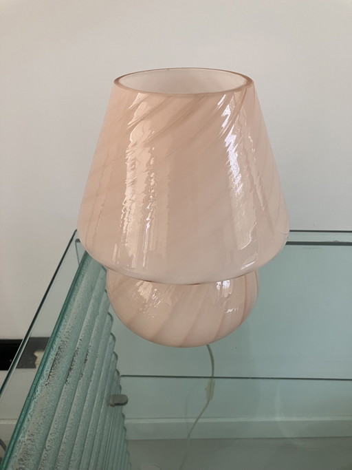 Beautiful 1970s Murano glass mushroom lamp – tafellampen (photo 2 of 7)