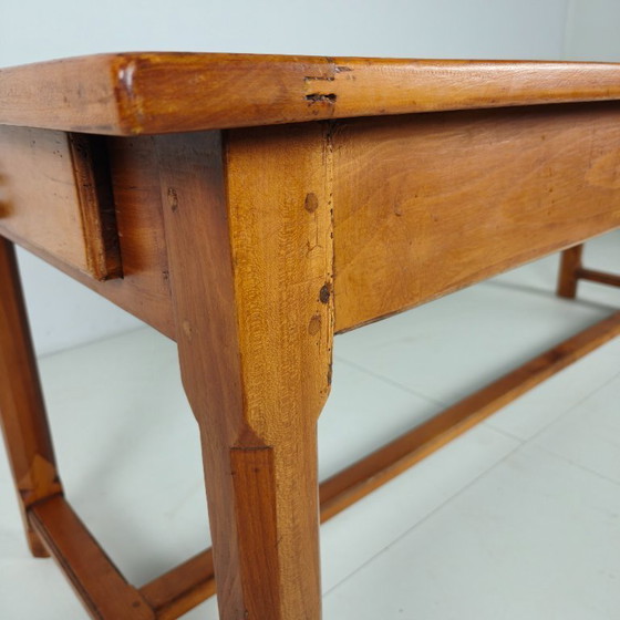 Image 1 of French farmhouse table from the late 19th century – fully restored