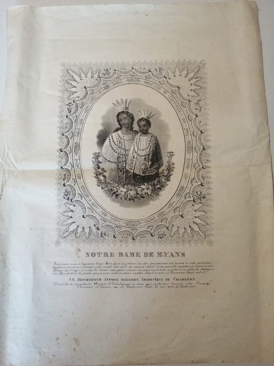 Image 1 of Litografia “NOTRE-DAME DE MYANS” 1828/39 35x47