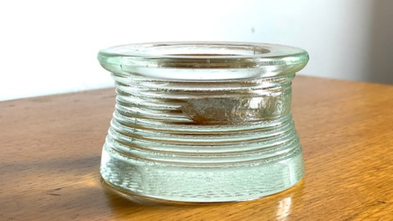 Image 1 of Vintage Glass Paperweight Trinket Tray