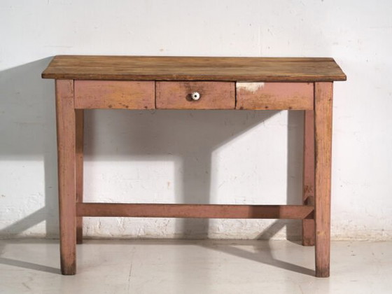 Mesa de cocina antigua de madera de pino – Europa Central, circa 1900 – Mesas de comedor, Porcelain, Rustic (photo 32 of 40)