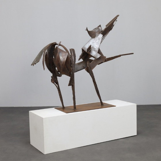 Image 1 of Sculpture du Cheval de fer par Raphaël Saintenoy, Europe, années 1960