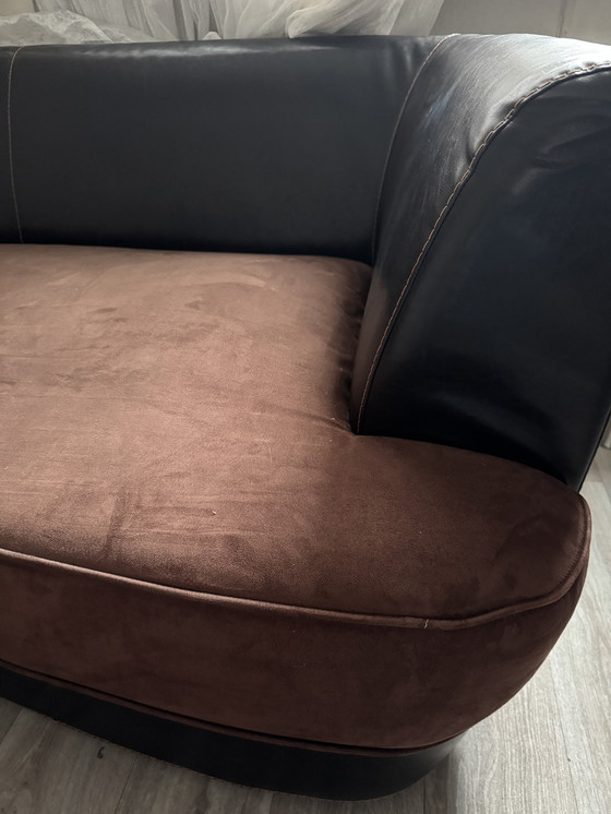 Image 1 of Designer-Couch mit Lederbezug