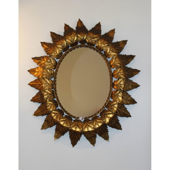 Image 1 of Vintage oval sun mirror