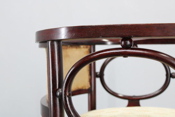 Image 1 of Josef Hoffmann Variatie van Art Nouveau "Fledermaus" Fauteuil door Fischel