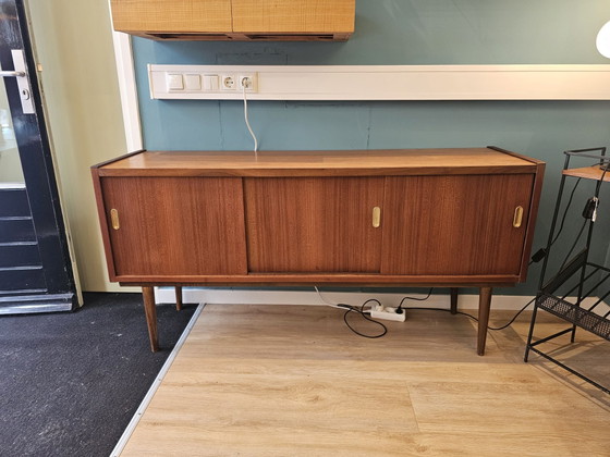 Credenza Vintage in Teak Design Danese Mobile Basso Silkeborg – Credenze, Legno (photo 2 of 11)