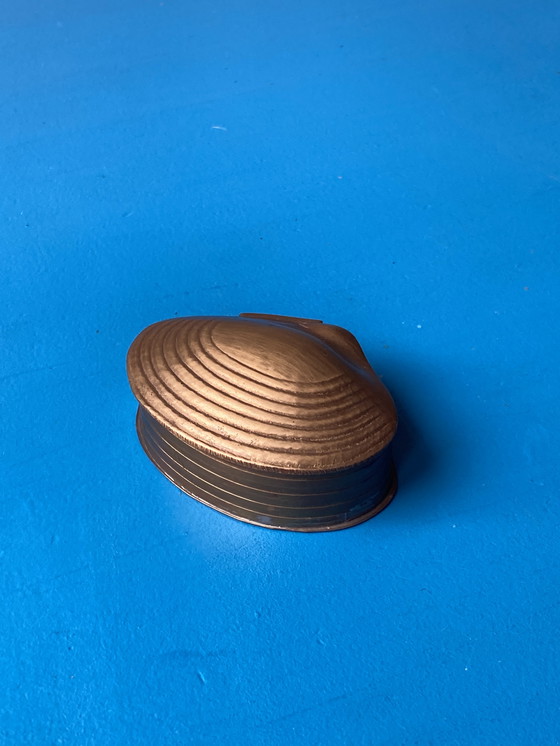 Image 1 of Mid - Century Copper Shell Storage Box