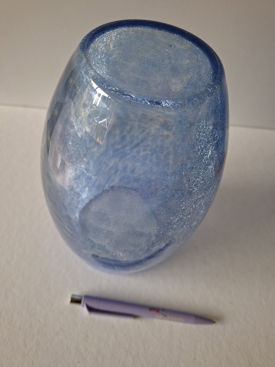 Vaso MCM Norvegese cristallo ghiacciato, Vasi, Vetro, Blu (foto 4 di 5)