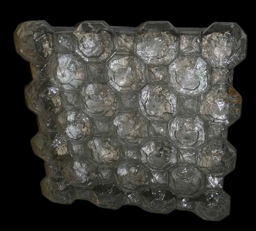 1 sur 3 Énorme plafonnier en verre de Murano attribué à Gio Ponti, années 1960