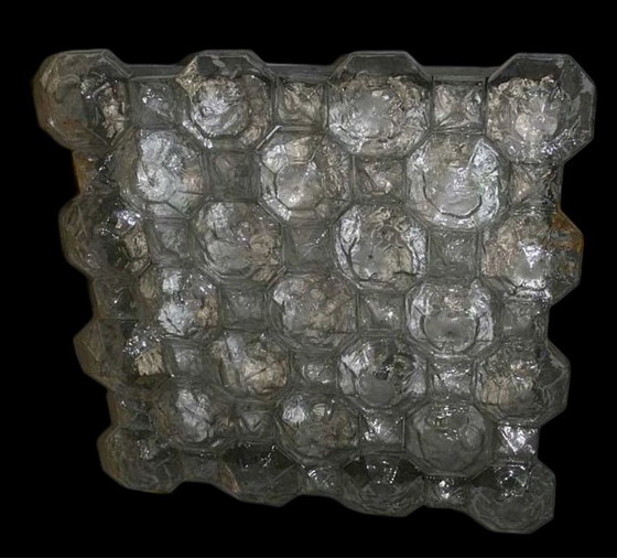 Image 1 of 1 van de 3 Enorme Murano plafondlamp toegeschreven aan Gio Ponti jaren 60