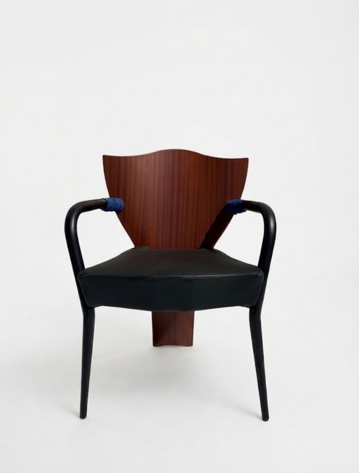 Dalami fauteuil van Borek Sipek voor Scarabas, 1994 – Wood, Metal (photo 2 of 5)