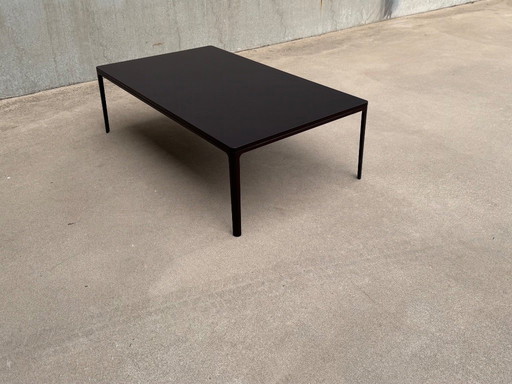 VITRA coffee table designed by JASPER MORRISON 120X70 from the PLATE series, color chocolate