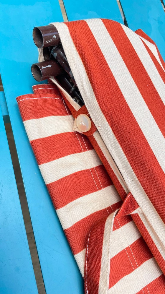 Image 1 of Vintage draagbare ligstoel