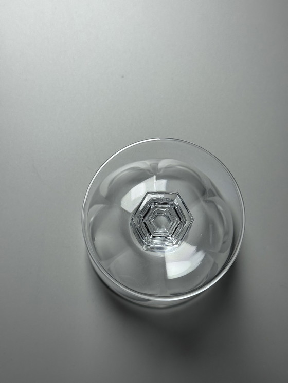 Image 1 of Set di 10 bicchieri da champagne in cristallo - Cristal d'Arques. Metà secolo