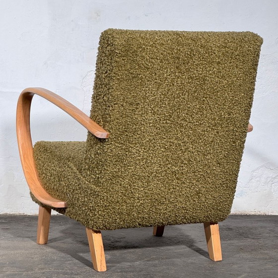 Een paar Jindrich Halabala Type C fauteuils, volledig gerestaureerd, jaren 1930. – Jindřich Halabala, Textile (photo 7 of 17)