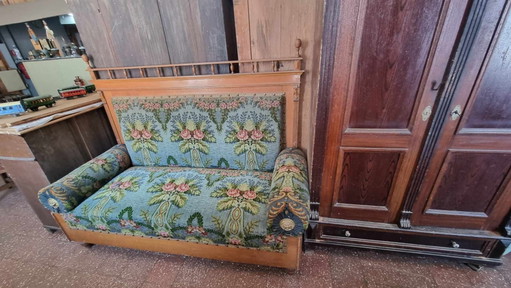 Antique Hungarian Sofa, 1890s