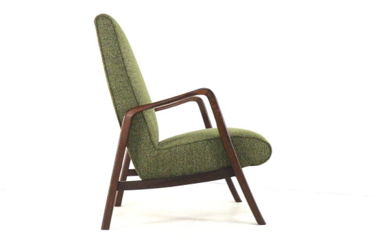 Knicos armchair vintage newly upholstered wenge – Wood (photo 2 of 15)