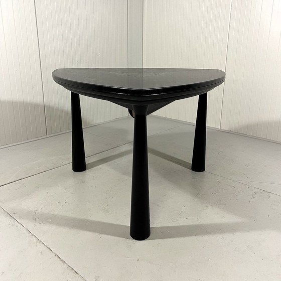 Image 1 of Table à manger extensible en frêne noir 1980-90's