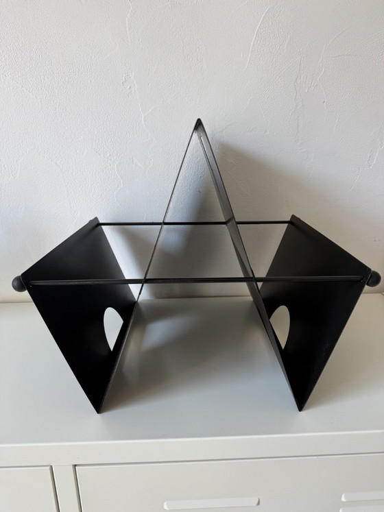 Tijdschriftenrek jaren 80 design Memphis Starck vinyl rek Dj Cassina Flos – Iron (photo 7 of 9)