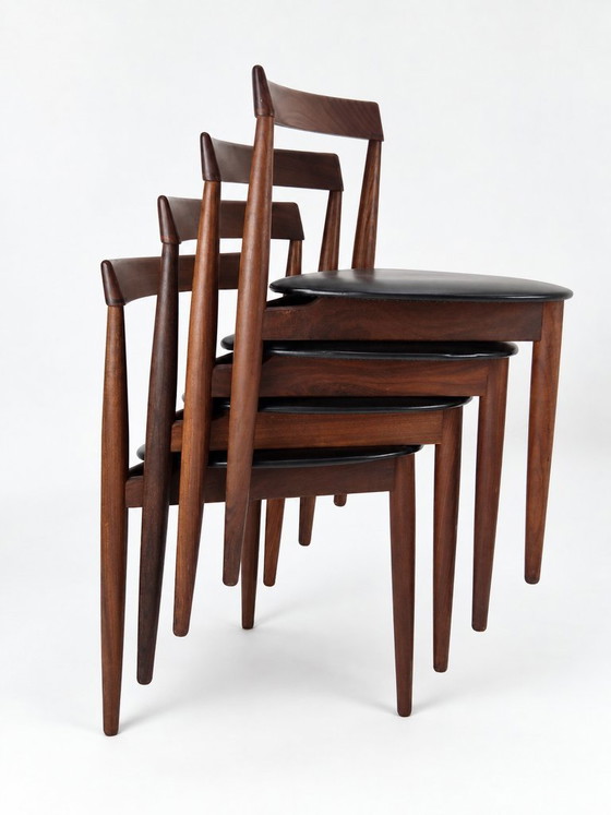 Salles à manger complètes Roundette en teck extensible par Hans Olsen pour Frem Røjle, Danemark années 1960 (photo 29 of 37)