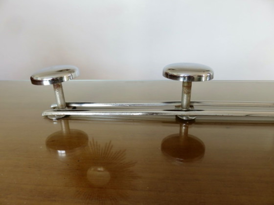 Appendiabiti in Metallo Cromato, Vintage, 5 Ganci, Anni '80 – Chrome (photo 9 of 15)