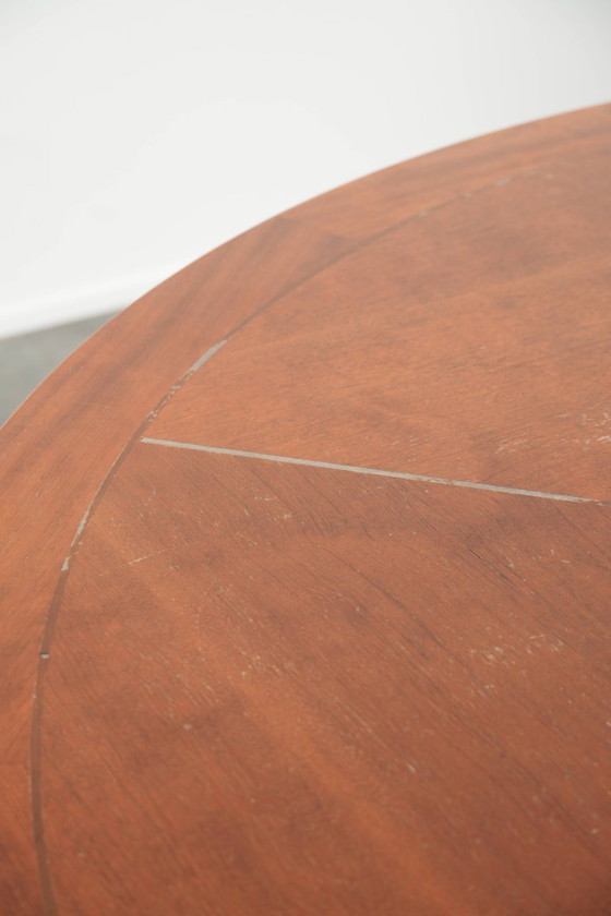 Image 1 of Round vintage Art Deco design dining table by Schuitema for 4 people from the Decoforma series