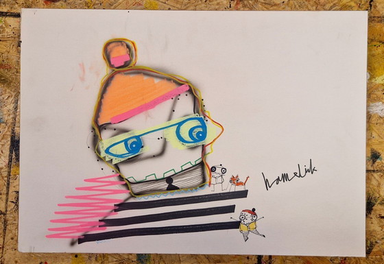 Image 1 of Original drawing Hamelink : We see you hear.