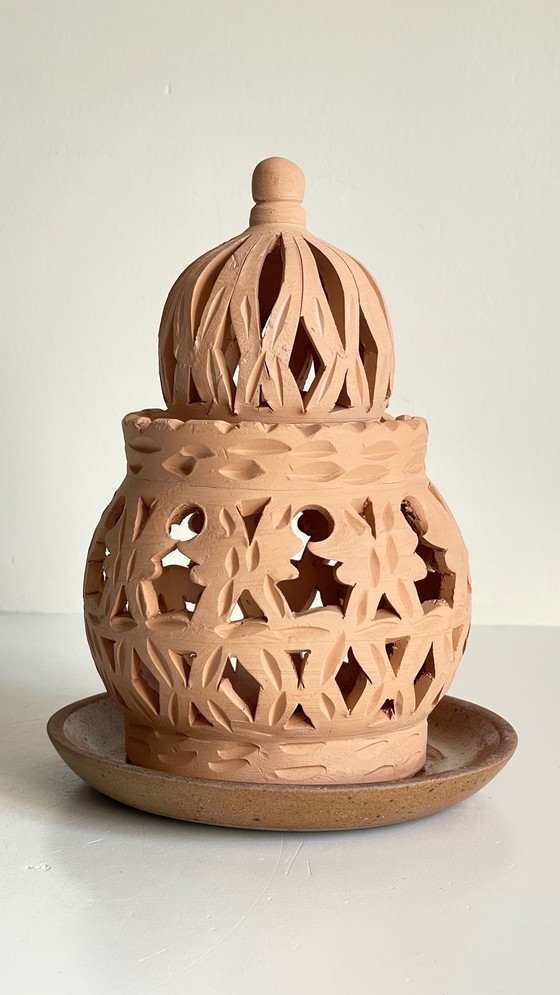 Image 1 of Candelabro de terracota hecho a mano
