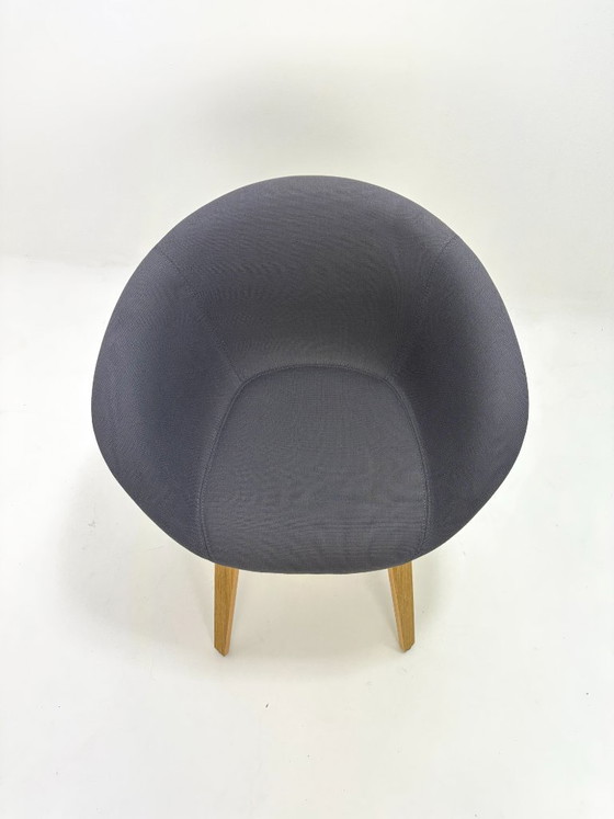 Sillas de diseño Arper Duna, Sillas de comedor, Textil, Madera, Gris (foto 13 de 14)