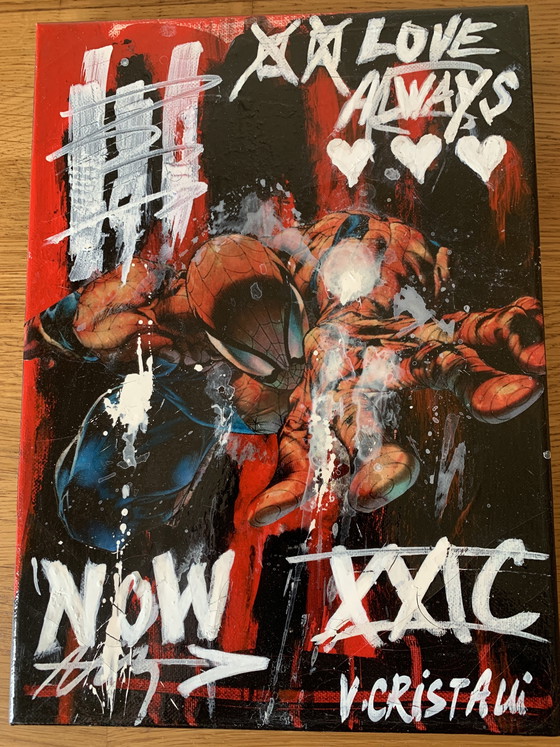 Image 1 of Véro Cristalli – ATRACÓN DE TRÁFICO (2024) – Obra original firmada – Técnica mixta – Con marco