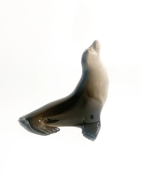 Sculpture de phoque en céramique russe URSS des années 1940 (photo 2 of 11)