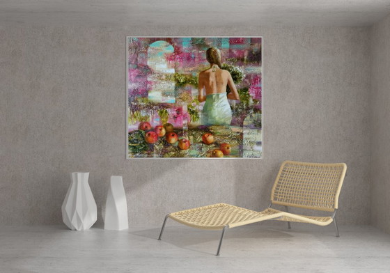 Original Oil Painting Abstract Figurative Girl Memories – Paintings & Drawings, Canvas (photo 3 of 13)