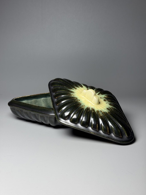 Thulin, 1930s - Lidded Box with “Airain” Glaze — Model 784