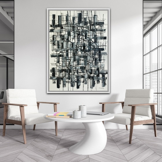 Image 1 of Natia Antadze Abstracte compositie XXL