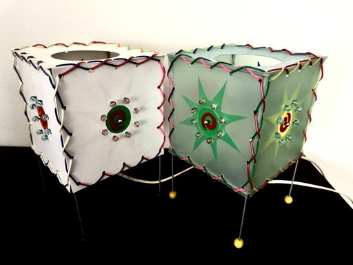 Coppia di lampade abat jour francesi