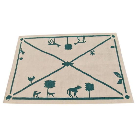 Diego Giacometti Rug | La Promenade des Amis | Handwoven Wool | Unique Art | 100 × 69 in – Rugs & carpets (photo 4 of 12)