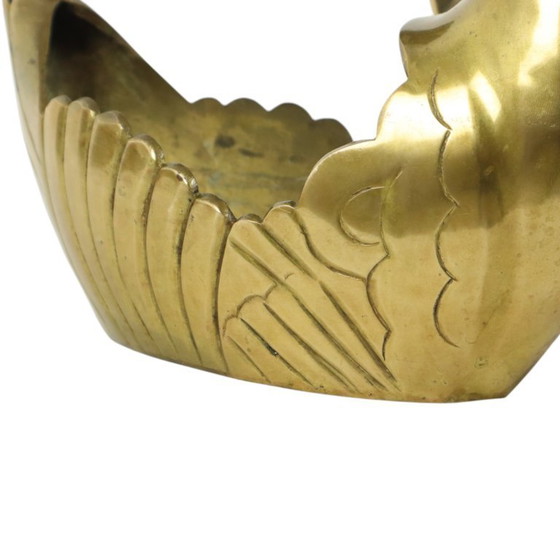 Image 1 of Vaso da fiori Swan Jardinières in ottone