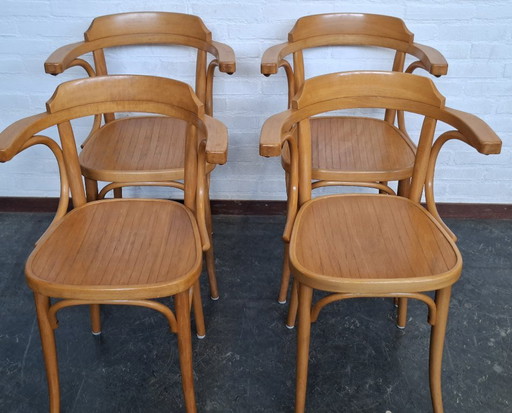 4x sedie vintage da caffè/bistrot – Thonet, eetkamerstoelen, Wood (photo 2 of 12)