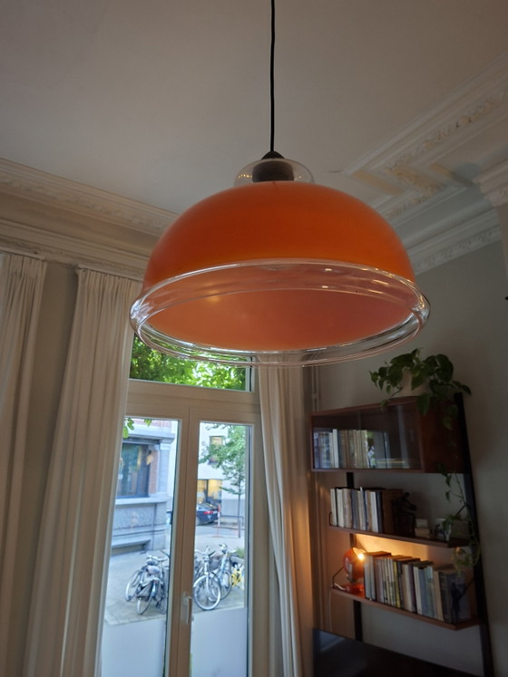 Vintage Seventies Ceiling Lamp – Pendant lamps, Glass (photo 4 of 11)
