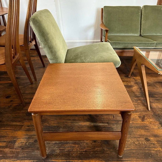 Ensemble canapés scandinaves, 1960, Edvard Valentinsen, Coins salon, Velours, Vert (photo 6 sur 15)