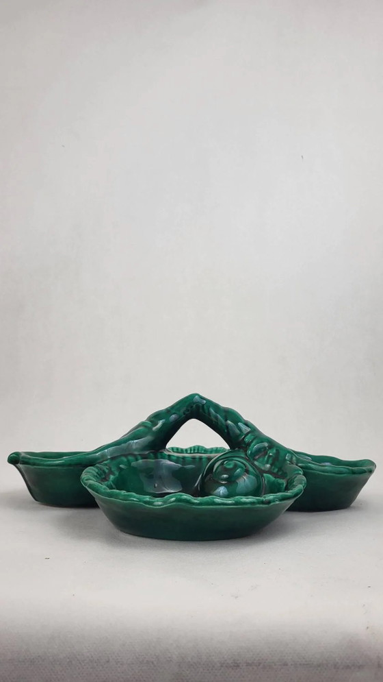 Plat de service en céramique Vallauris – Vaisselle, Porcelain, Ceramic, Vintage (photo 6 of 11)