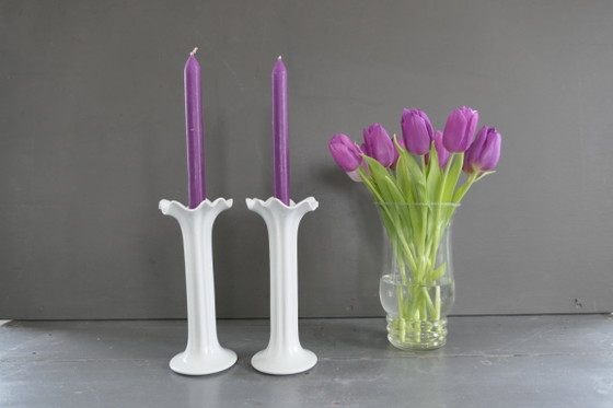 Image 1 of Ensemble de chandeliers vintage Hutschenreuther Wolf Karnagel.